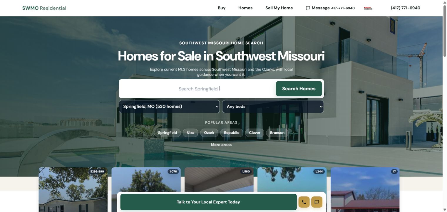 Example professionally designed Starter Website